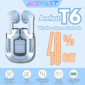 ACEFAST T6 BLEUTOOTH V5.0 ENC TRUE WIRELESS STEREO EARBUDS - ICE BLUE