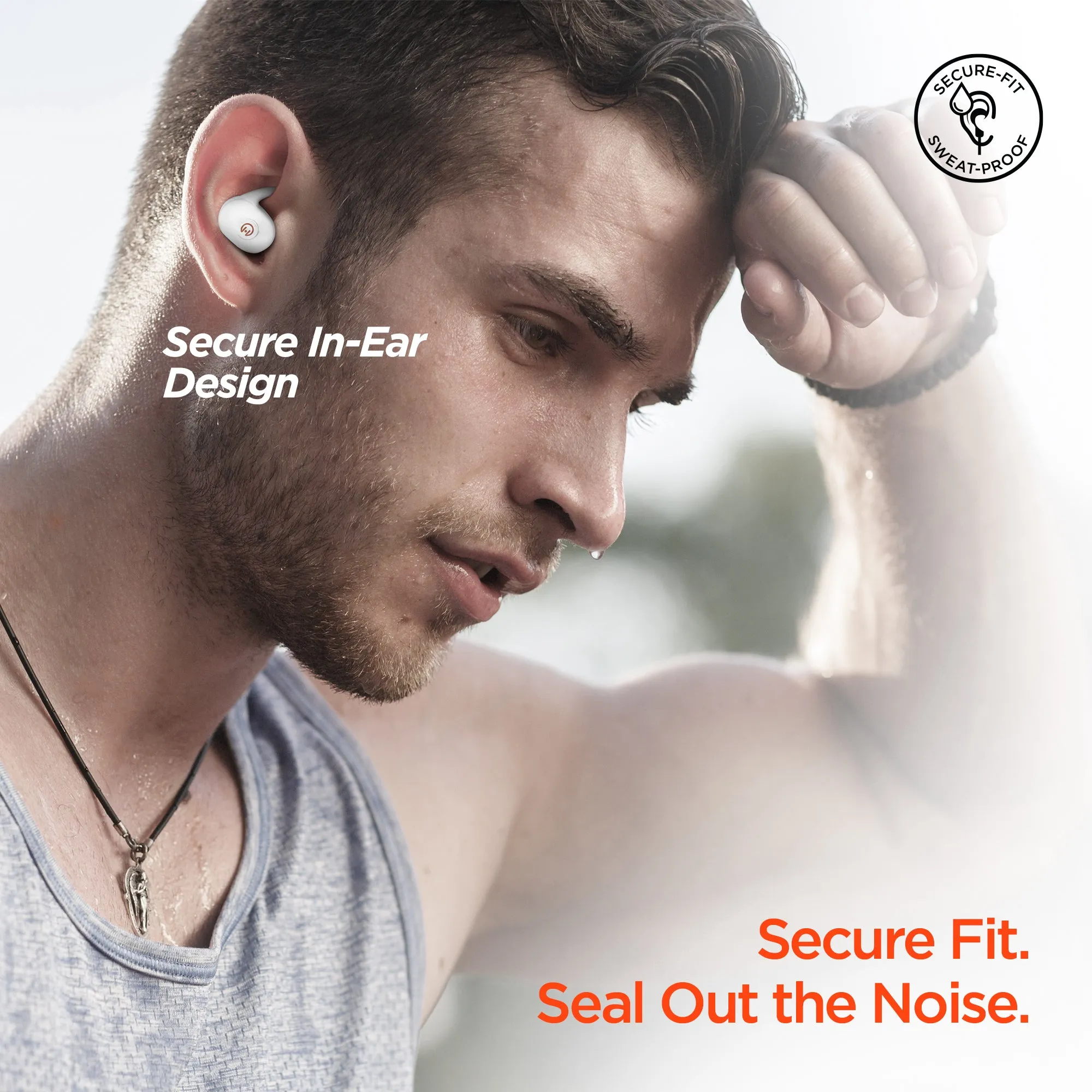 Active True Wireless Earbuds - White