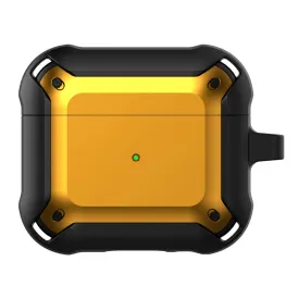 AirPods 3 armor TPU case with keychain - Black / Yellow