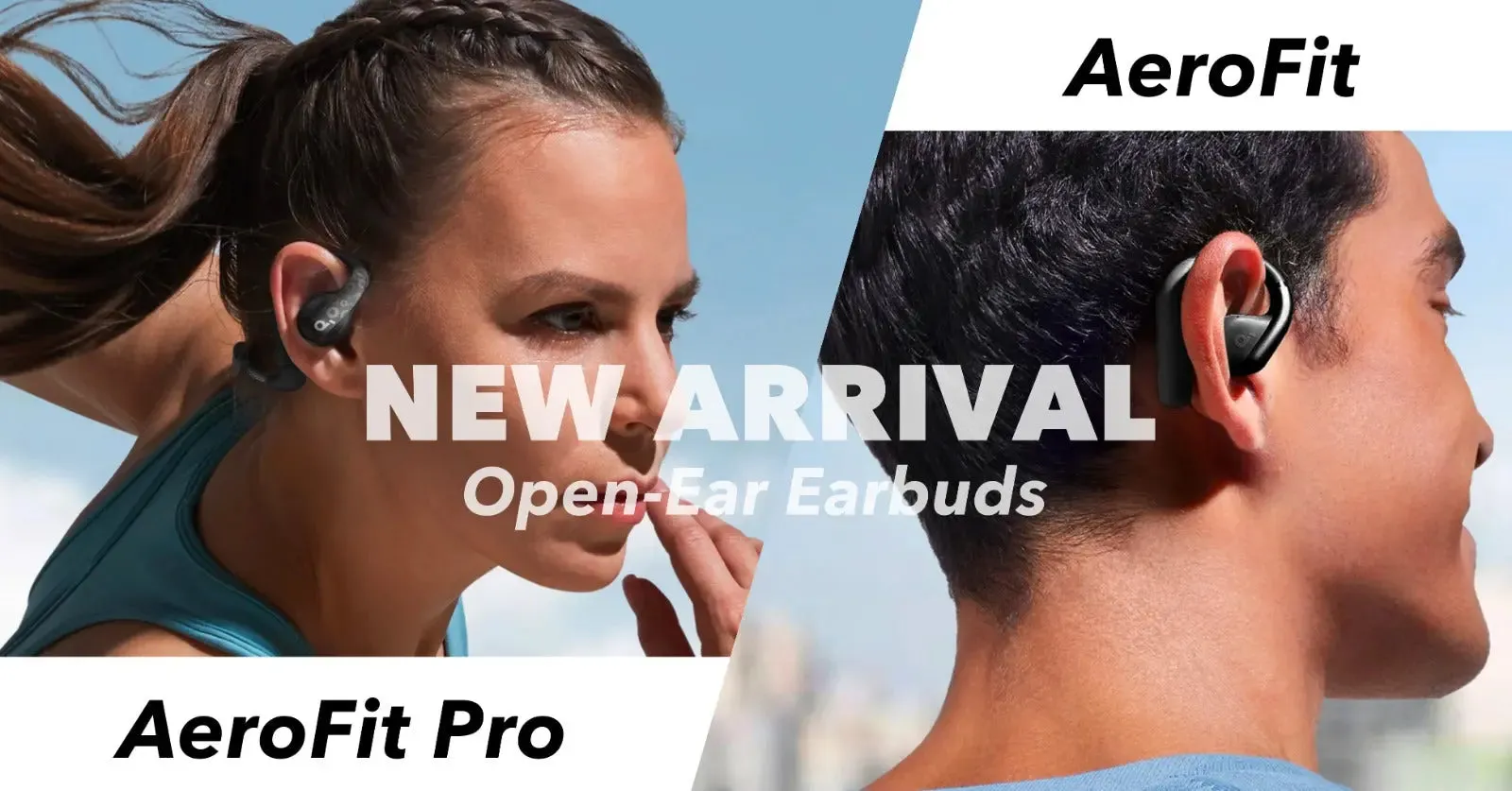 Anker AeroFit Open-Ear Wireless Earphones Bluetooth Earbuds A3872