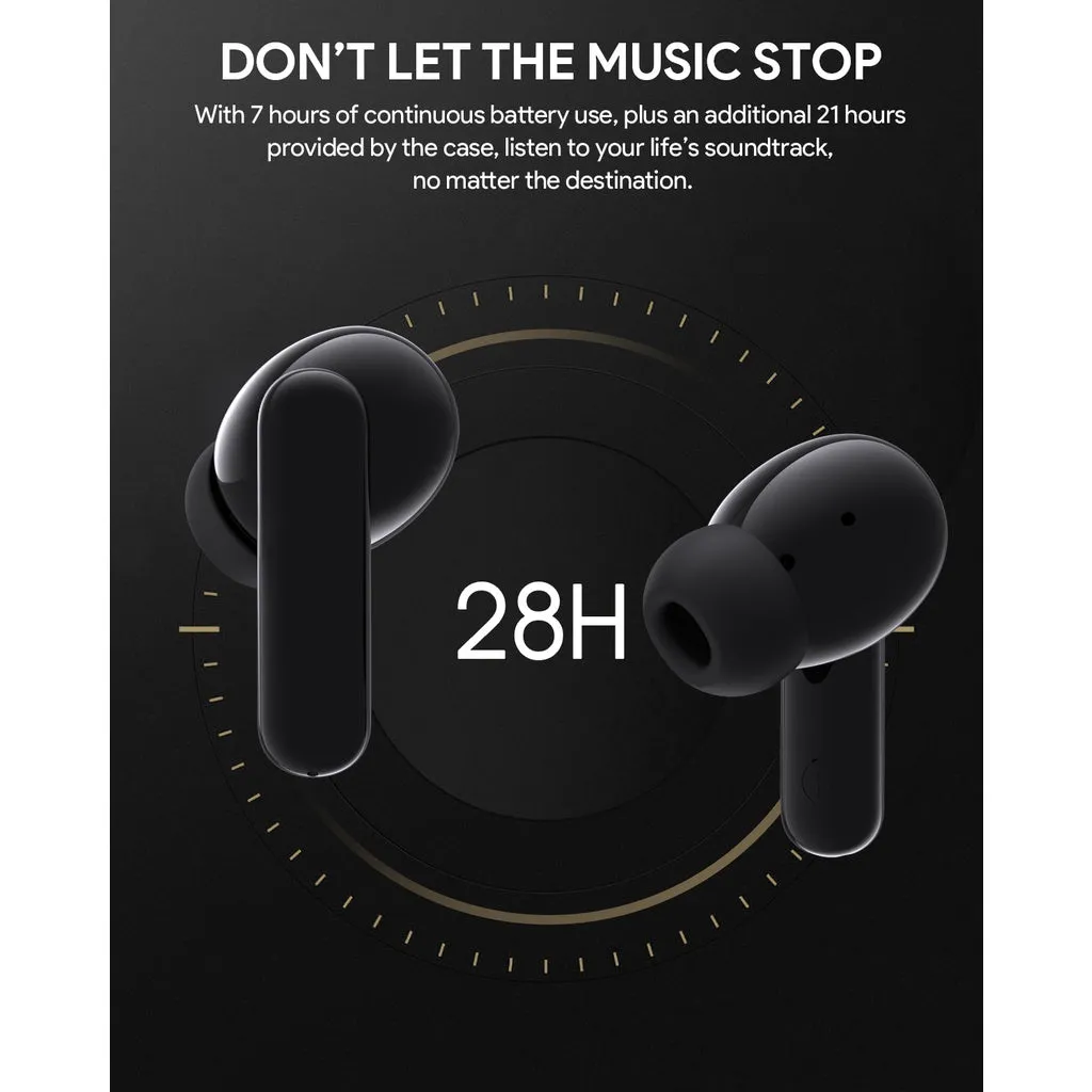 AUKEY EP-M1S True Wireless Earbuds with 10mm Driver, 28H Playtime, Bluetooth 5.1, IPX5 Waterproof