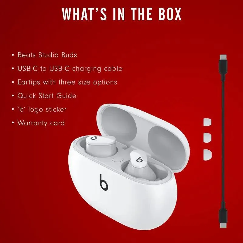 Beats Studio Buds True Wireless Earphones White