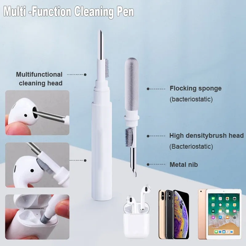 Bluetooth Earphone Cleaner Kit for Airpods Pro 3 2 Earbuds Case Cleaning Tool Brush Pen