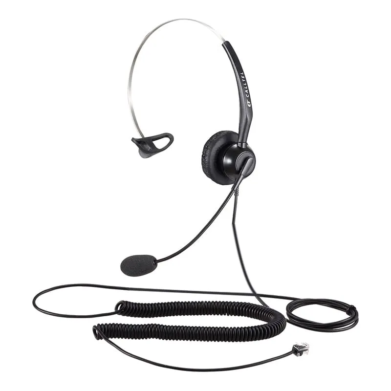 Calltel T800 Mono-Ear Headset - Noise-Cancelling Mic -
Rj9 Reverse