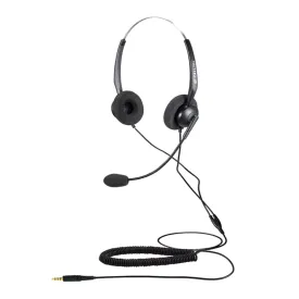 Calltel T800 Stereo-Ear Headset - Noise-Cancelling Mic - Single 3.5Mm Jack