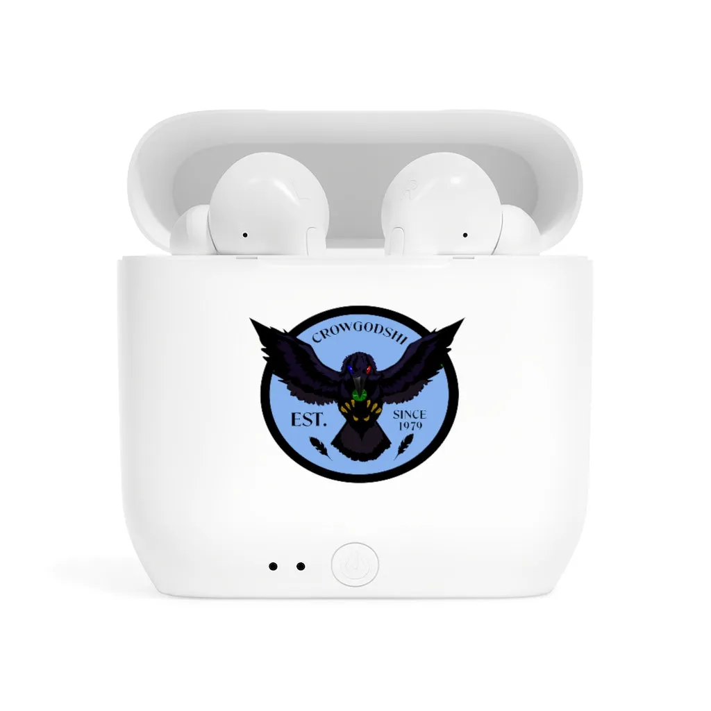 Crowgodshi Designer Essos Wireless Earbuds, CAROLINA BLUE