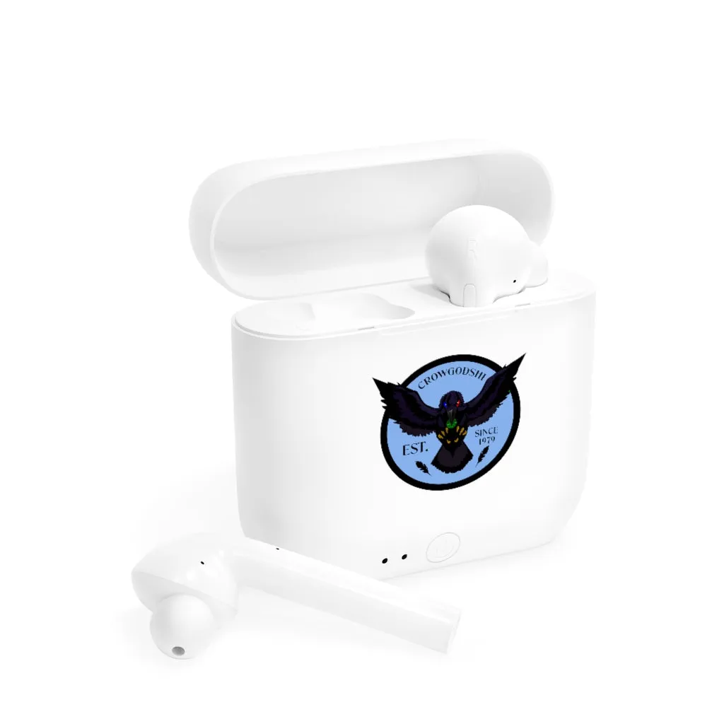 Crowgodshi Designer Essos Wireless Earbuds, CAROLINA BLUE