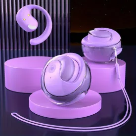 Crystal Clear Transparent TWS Earbuds with Lidless Design