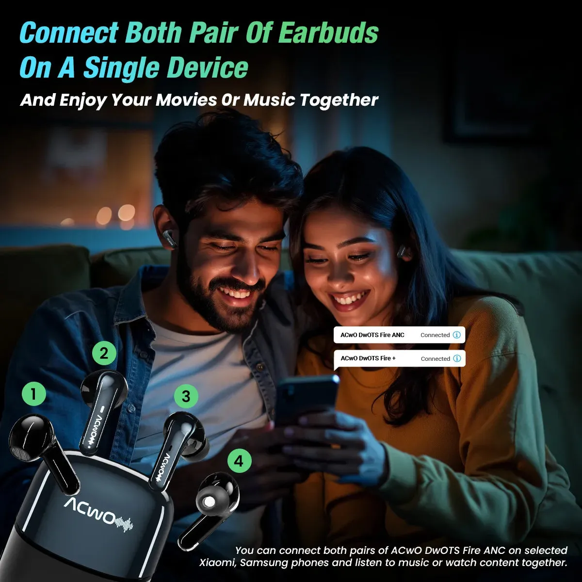 DwOTS Fire ANC - India's First 4 Earbuds In 1 Case With ANC Up To 32dB