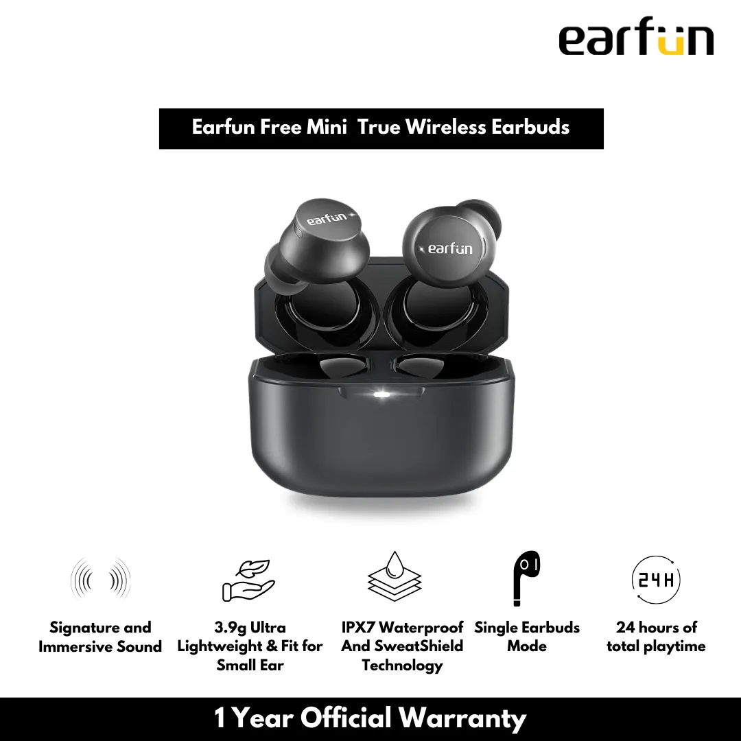 Earfun TW102B Free Mini Bluetooth V5.0 True Wireless Earbuds