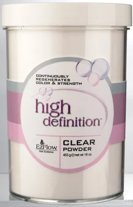 EZ Flow HD Clear Acrylic Powder - 16 oz.