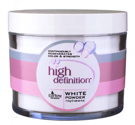 EZ Flow HD White Acrylic Powder - 4 oz.