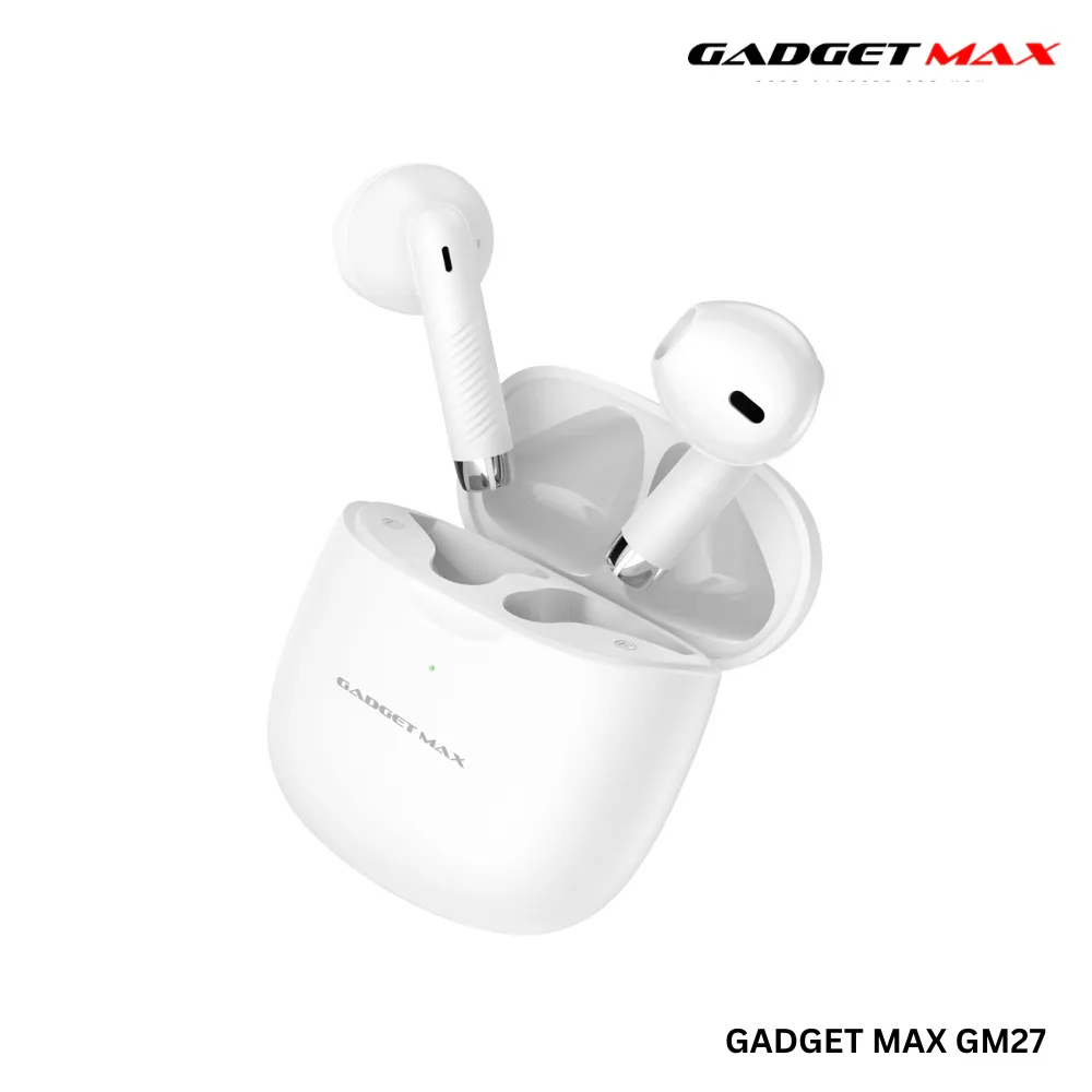 GADGET MAX GM27 Flow Series Bluetooth True Wireless TWS Earbuds - White