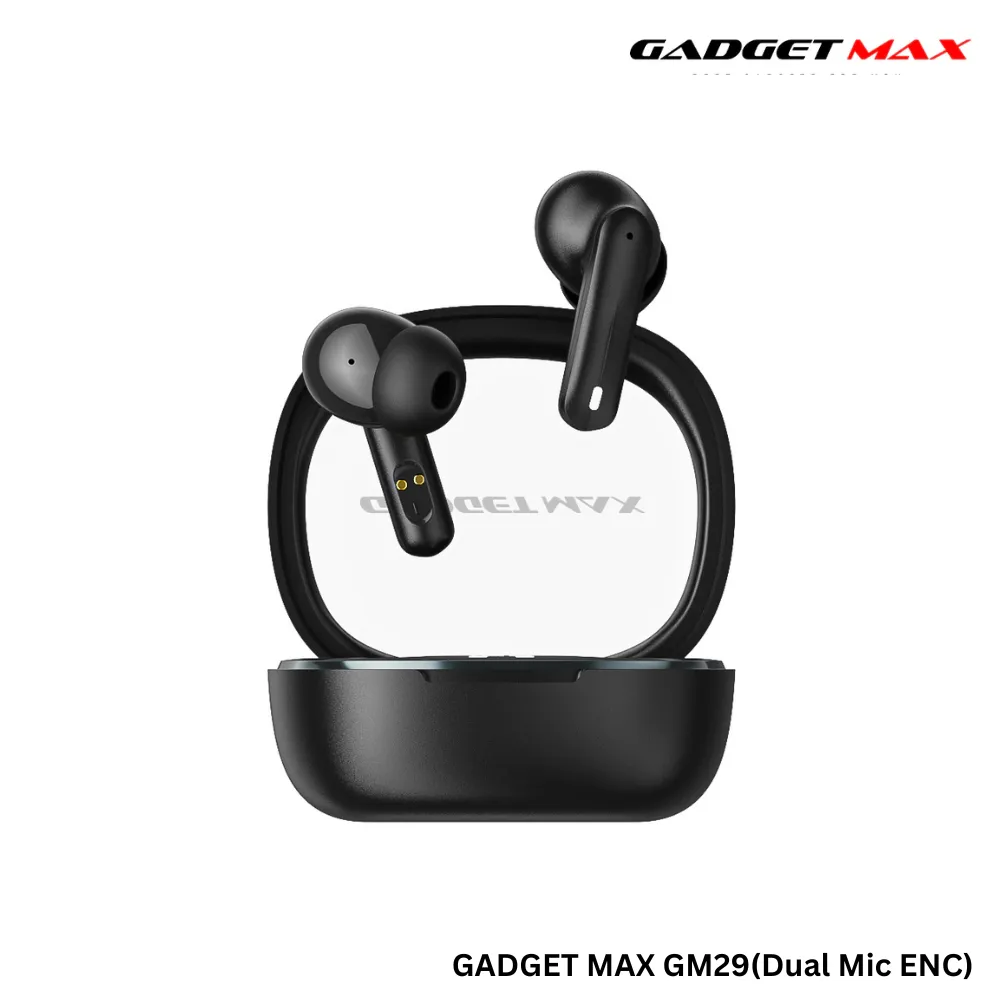 GADGET MAX GM29 Melo Series Bluetooth True Wireless TWS Earbuds (Dual-Mic ENC) - Black