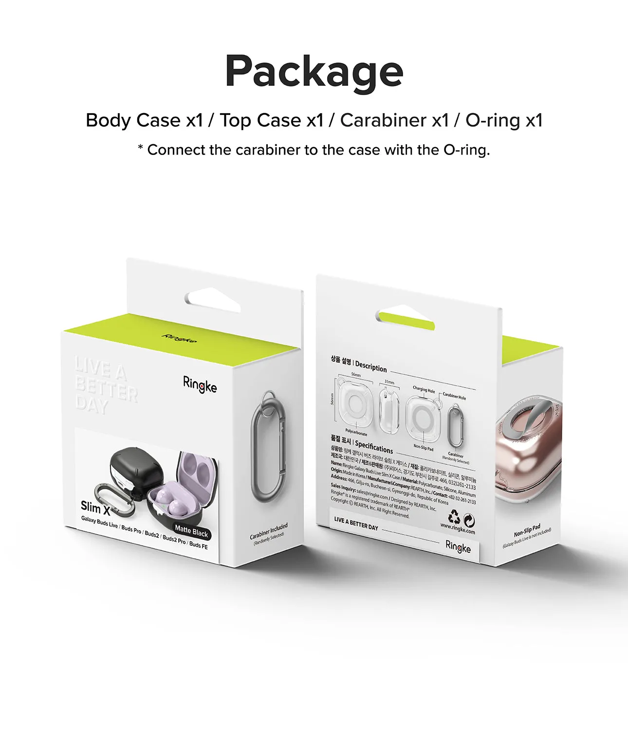 Galaxy Buds FE / 2 Pro / Buds 2 / Galaxy Buds Pro / Live Case | Slim-X