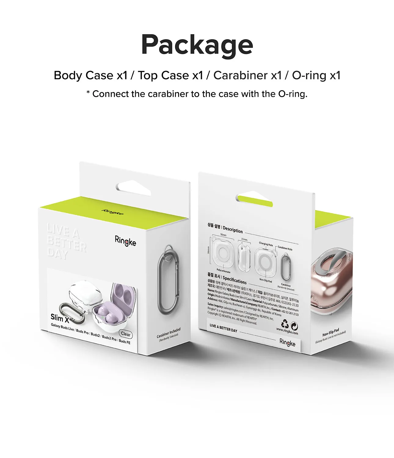 Galaxy Buds FE / 2 Pro / Buds 2 / Galaxy Buds Pro / Live Case | Slim-X