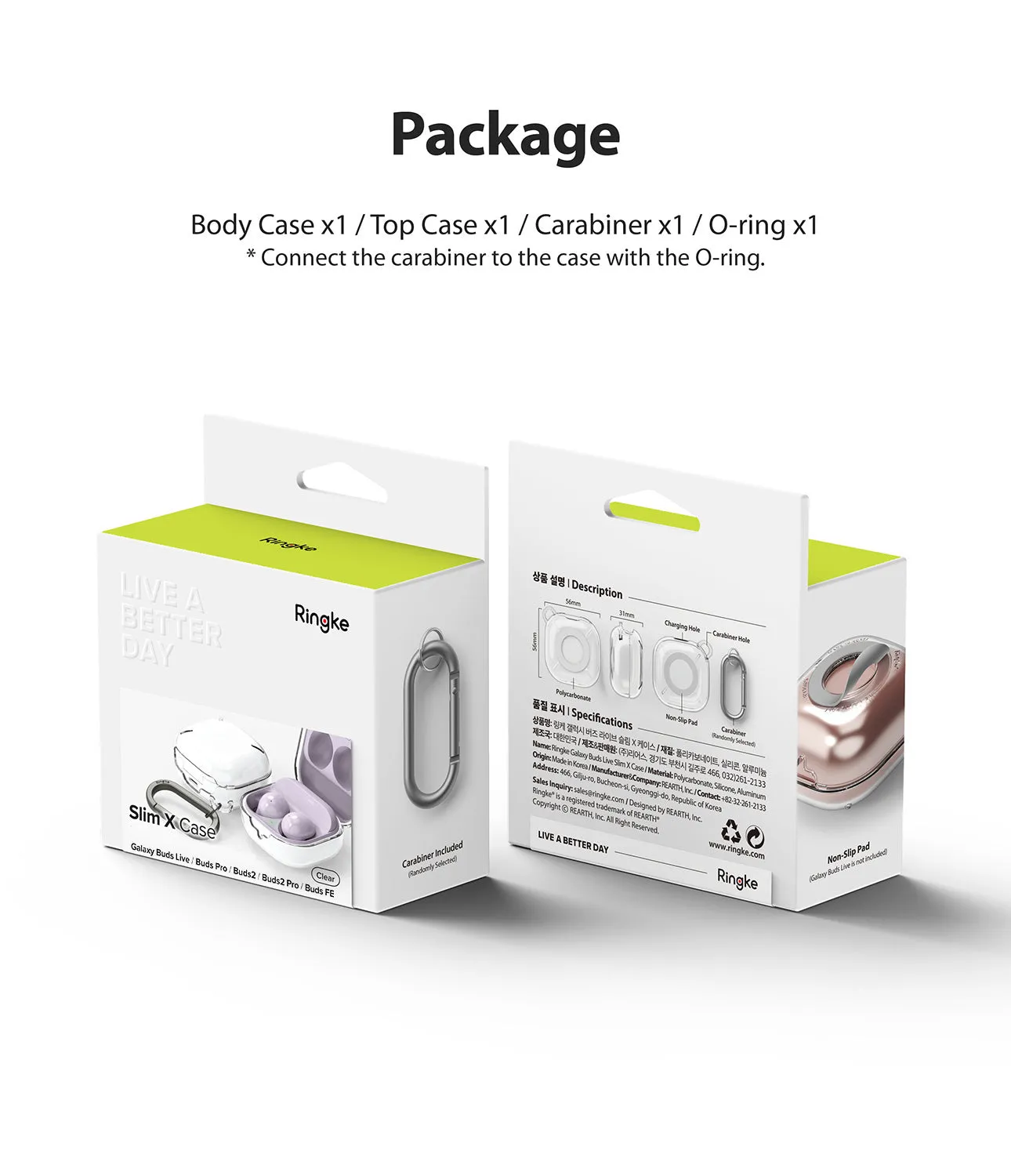 Galaxy Buds FE / 2 Pro / Buds 2 / Galaxy Buds Pro / Live Case | Slim-X