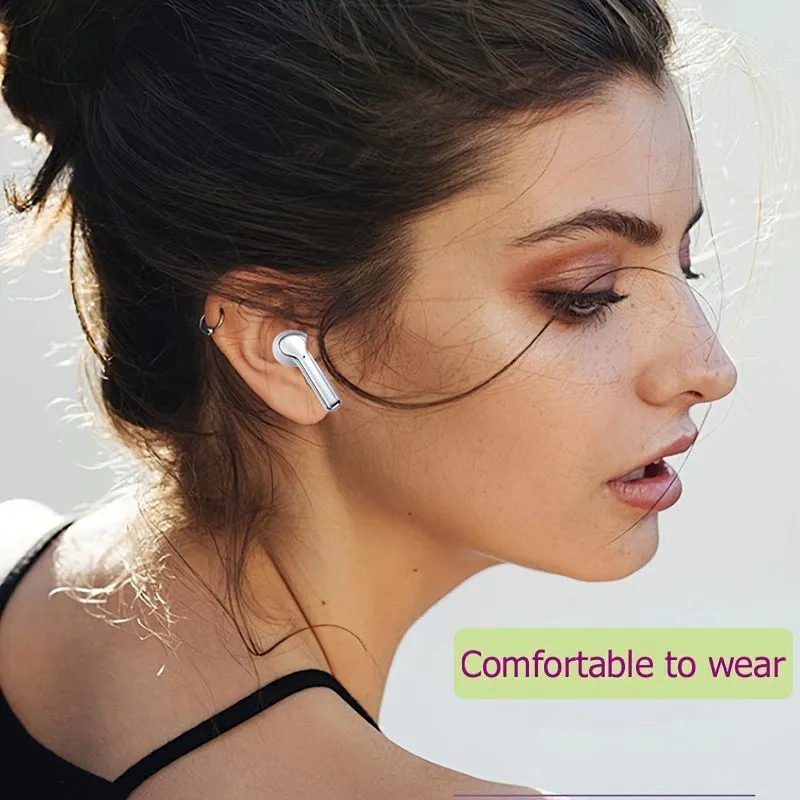 GreatWall TWS LED Display Wireless In-ear Sports Headphones With APP Function With Microphone, Touch Control Earbuds, Perfect For Workouts And Games, Comes With USB Charging And Charging Case