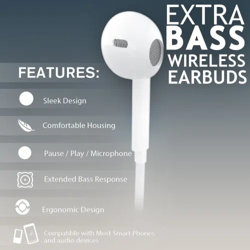 iHip Extra Bass Wireless Earbuds