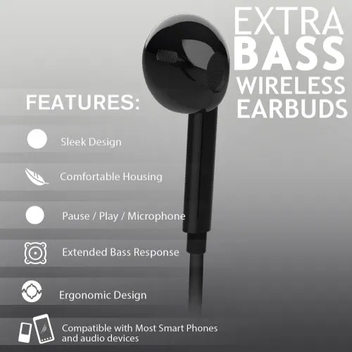 iHip Extra Bass Wireless Earbuds