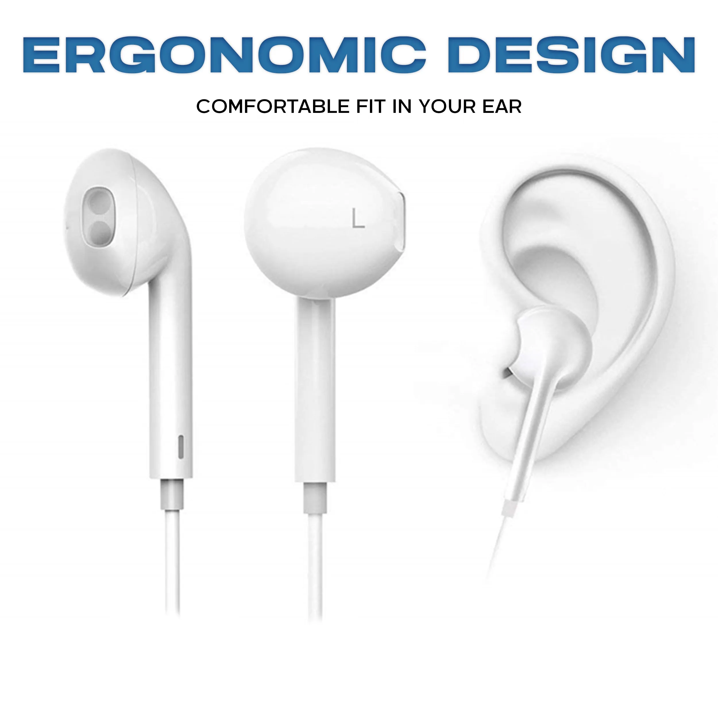 iHip Wired  Tangle-Free Earphones