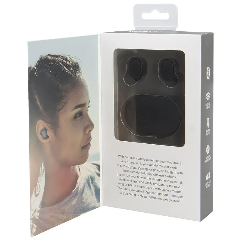 iLive Truly Wireless Bluetooth Sweatproof Earbuds w/Charging Case 1 pk