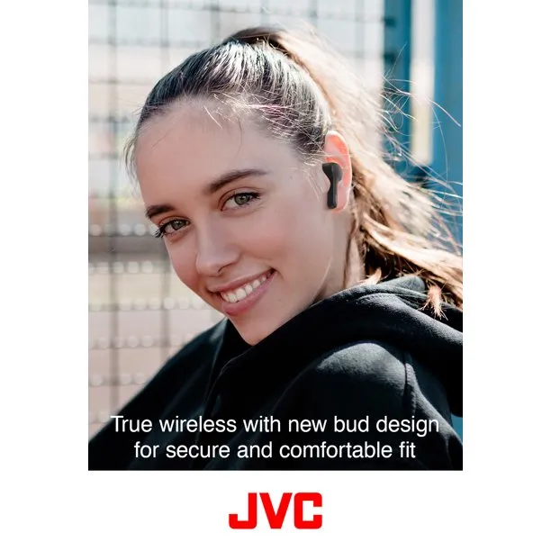 IN STOCK! JVC HA-A8TR In-Ear True Wireless Stereo Bluetooth® Earbuds with Microphone and Charging Case (Red)