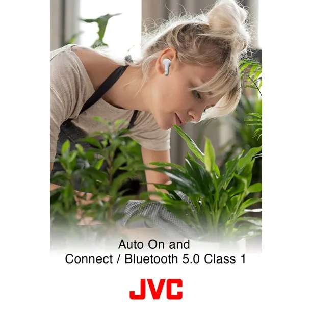 IN STOCK! JVC HA-A8TR In-Ear True Wireless Stereo Bluetooth® Earbuds with Microphone and Charging Case (Red)