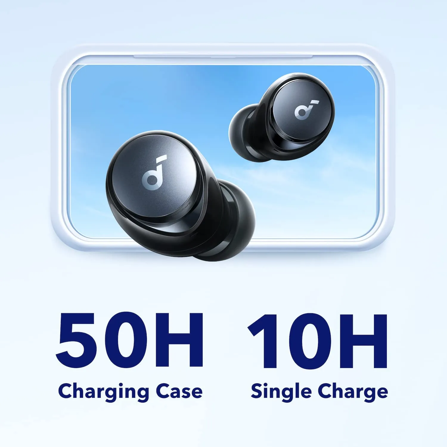 ITEM# 0135   The A40 Auto-Adjustable Active Noise Cancelling Wireless Earbuds, Reduce Noise by Up to 98%, 50H Playtime, Hi-Res Sound, Comfortable Fit, App Customization, Wireless Charge (Watch Video)