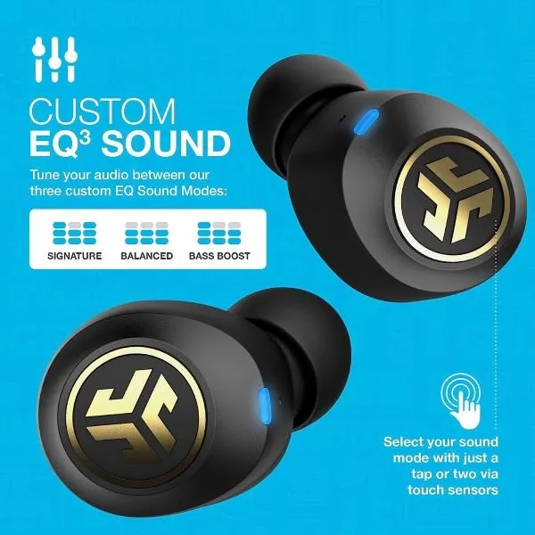 JLab JBuds Air Icon Wireless Earbuds - Black / Gold