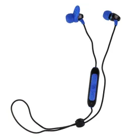 JLab Metal Wireless Rugged Earbuds with Microphone and Control - Black/Blue