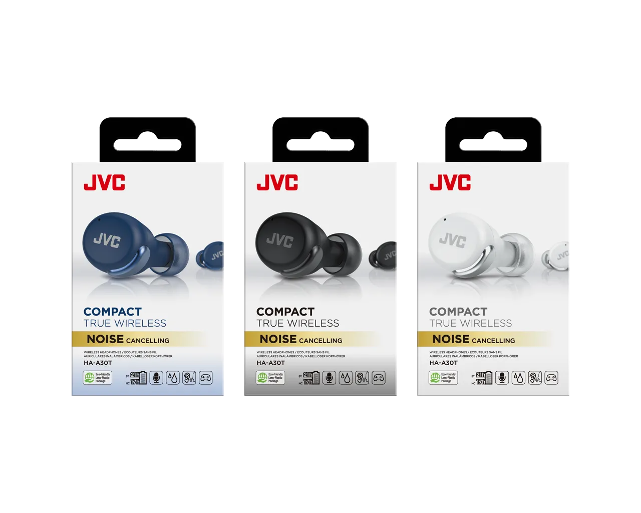 JVC Compact True Wireless Noise Cancelling Earbuds