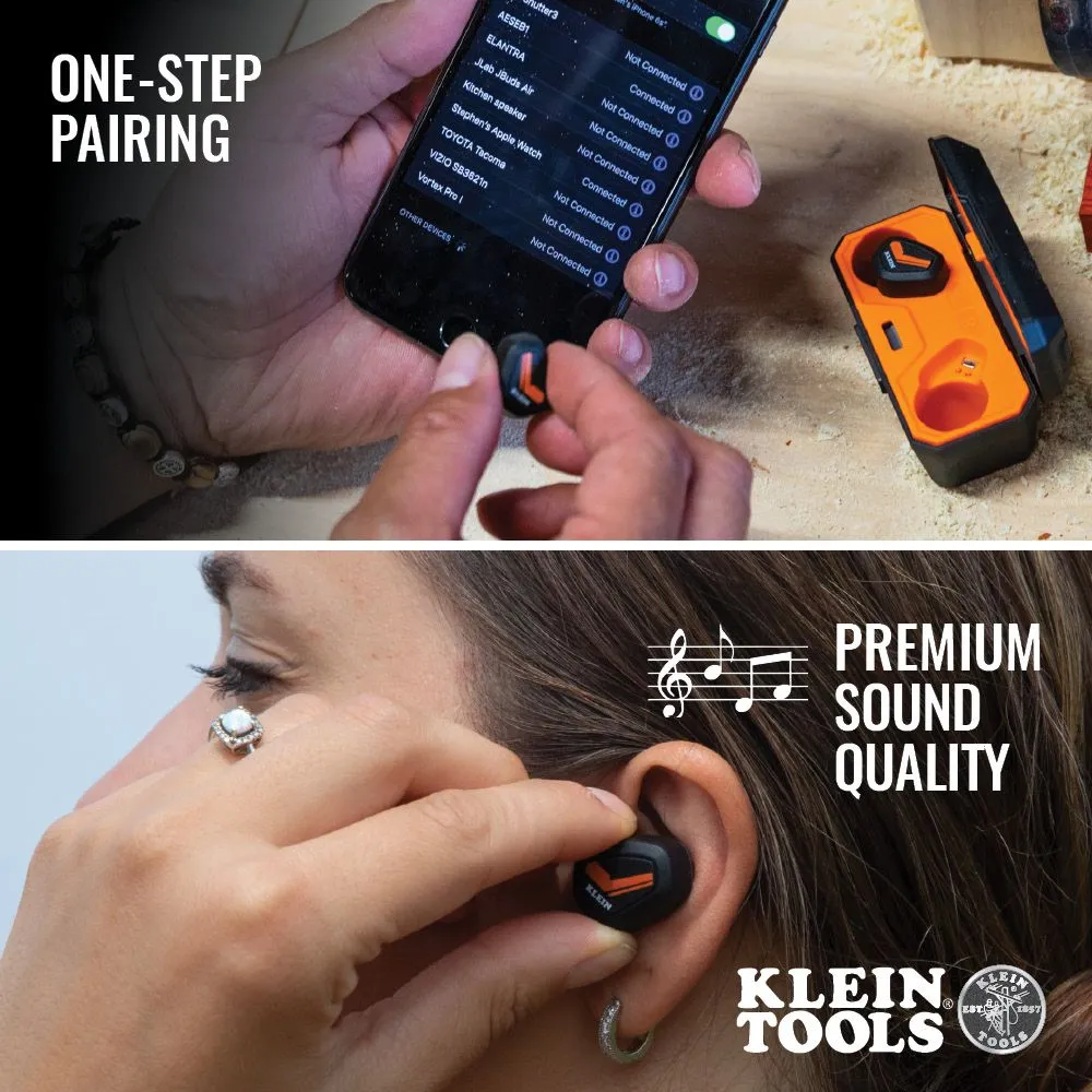 Klein AESEB1 Bluetooth Jobsite Earbuds