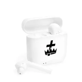 Knights Templar Commandery Earbud - White