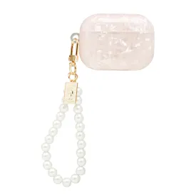 Laser AirPods Case with Pearl Chain