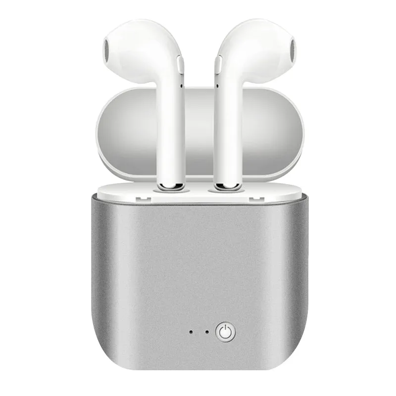 Metallic Wireless Earbuds & Charging Case Set