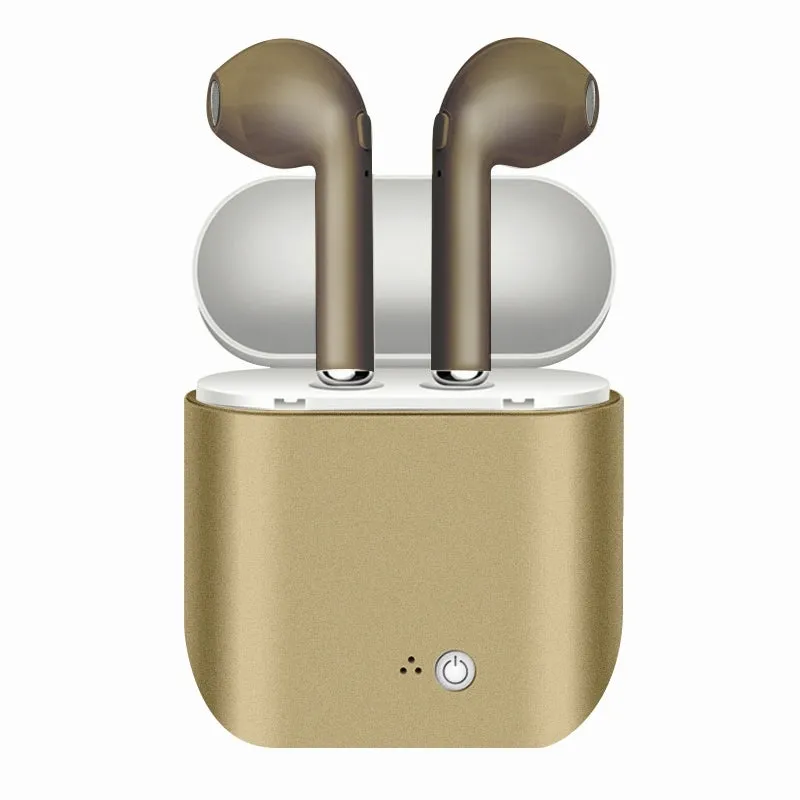 Metallic Wireless Earbuds & Charging Case Set