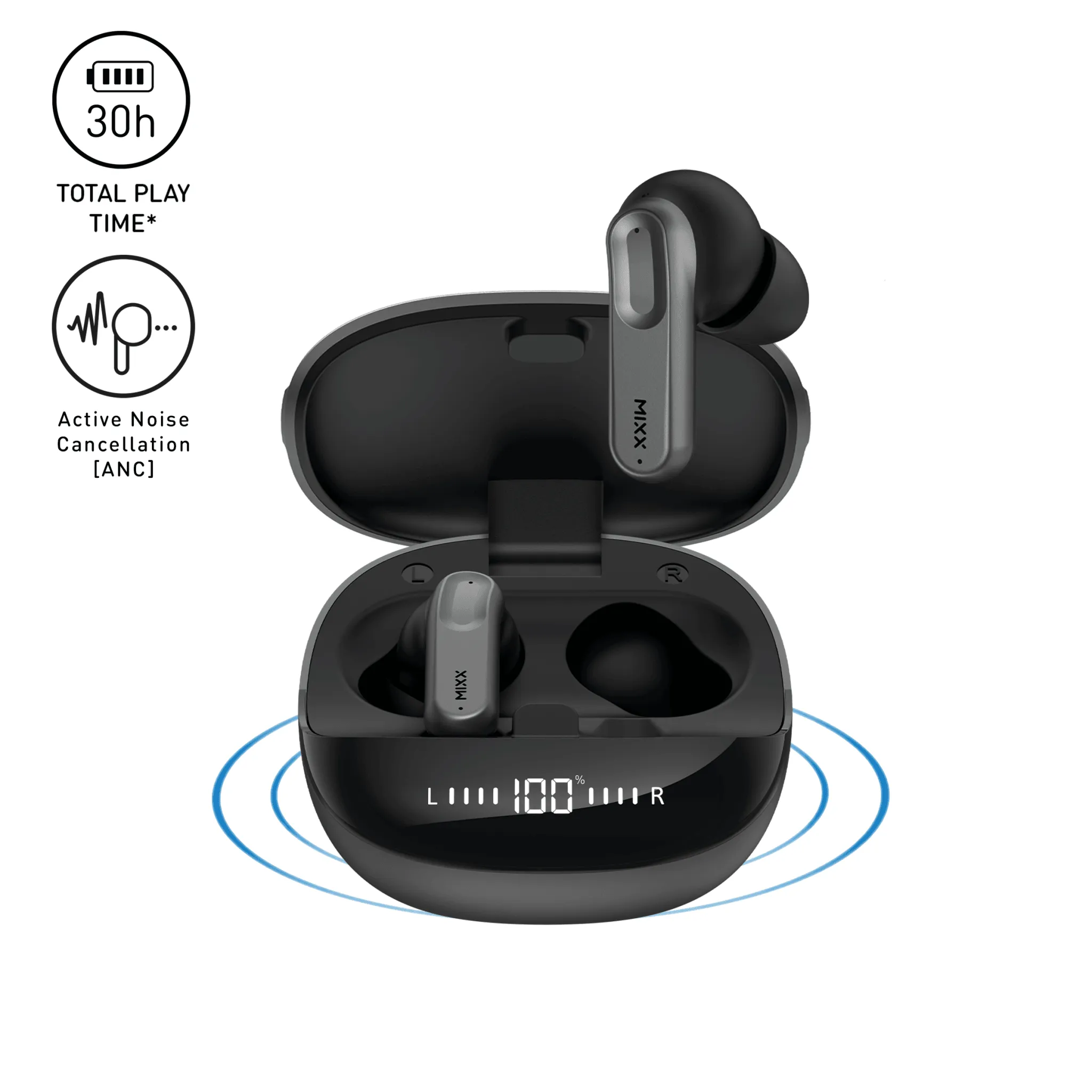 MIXX STREAMBUDS ANC CHARGE NOISE CANCELLING EARBUDS