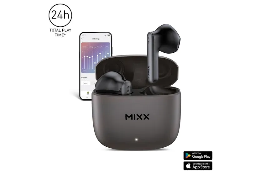 Mixx Streambuds Custom 2 TWS Earphones Black  | SBCU-02-BK-365