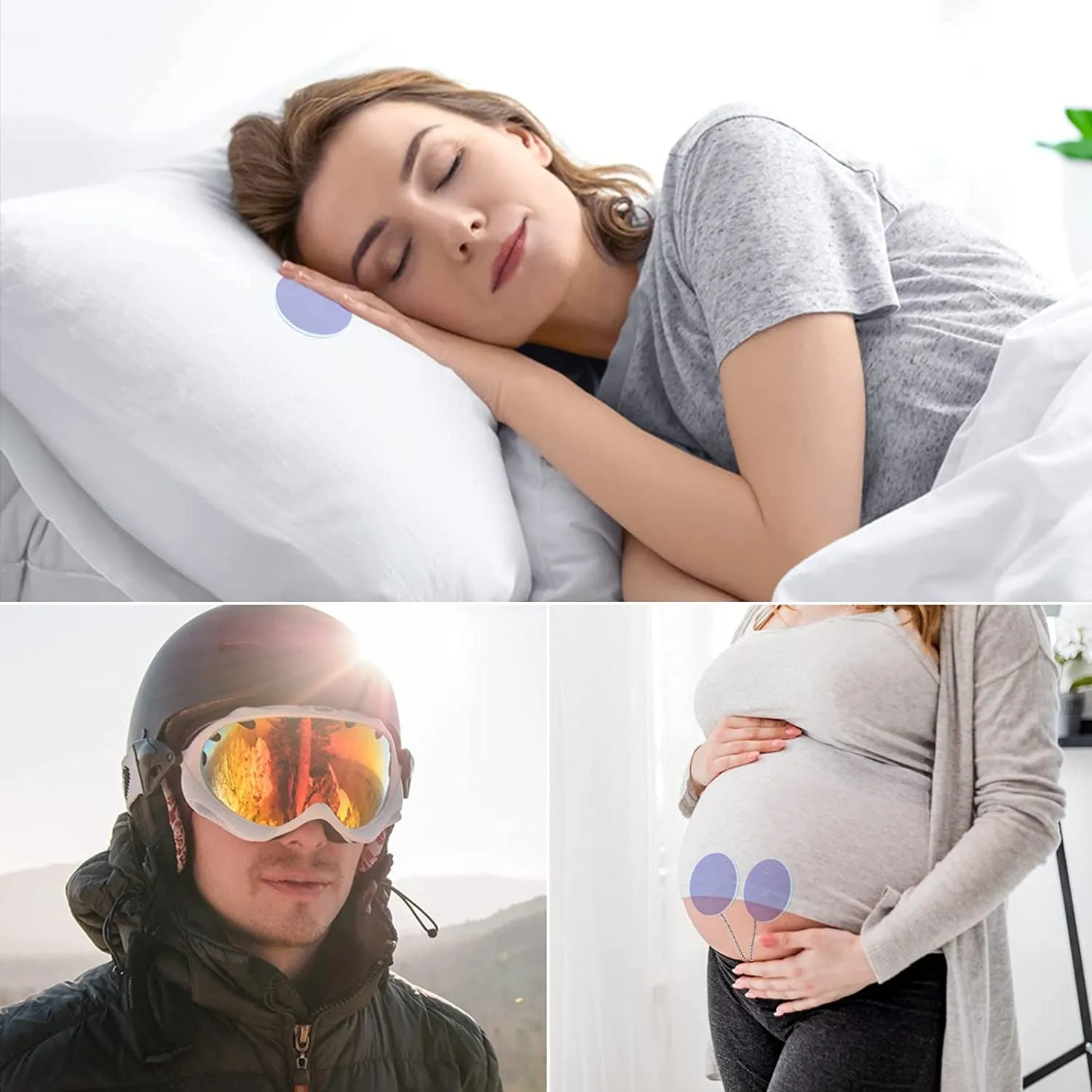 MMUSS Sleep Ultra Thin Pillow Speakers with Mic, Control Button for Sleep Headphones. Headband Headphone Replacement