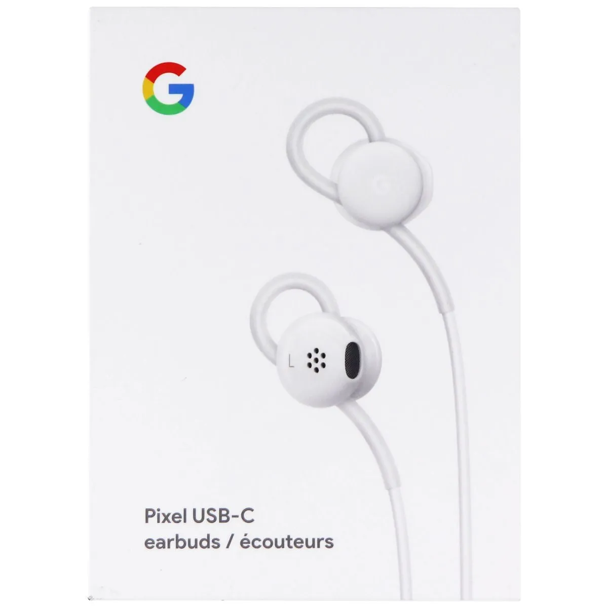 Official Google Pixel USB-C Earbuds with Remote and Microphone - White (G019A)