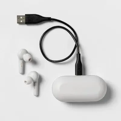 Open Box - True Bluetooth Wireless Earbuds - heyday Mist White