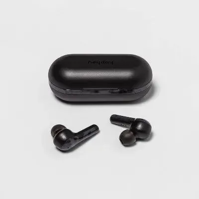 Open Box - True Wireless Bluetooth Earbuds - heyday Black Tort