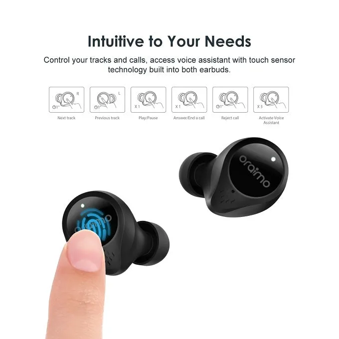 oraimo AirBuds 2S Super Bass TWS True Wireless Stereo Earbuds - Online Exclusive