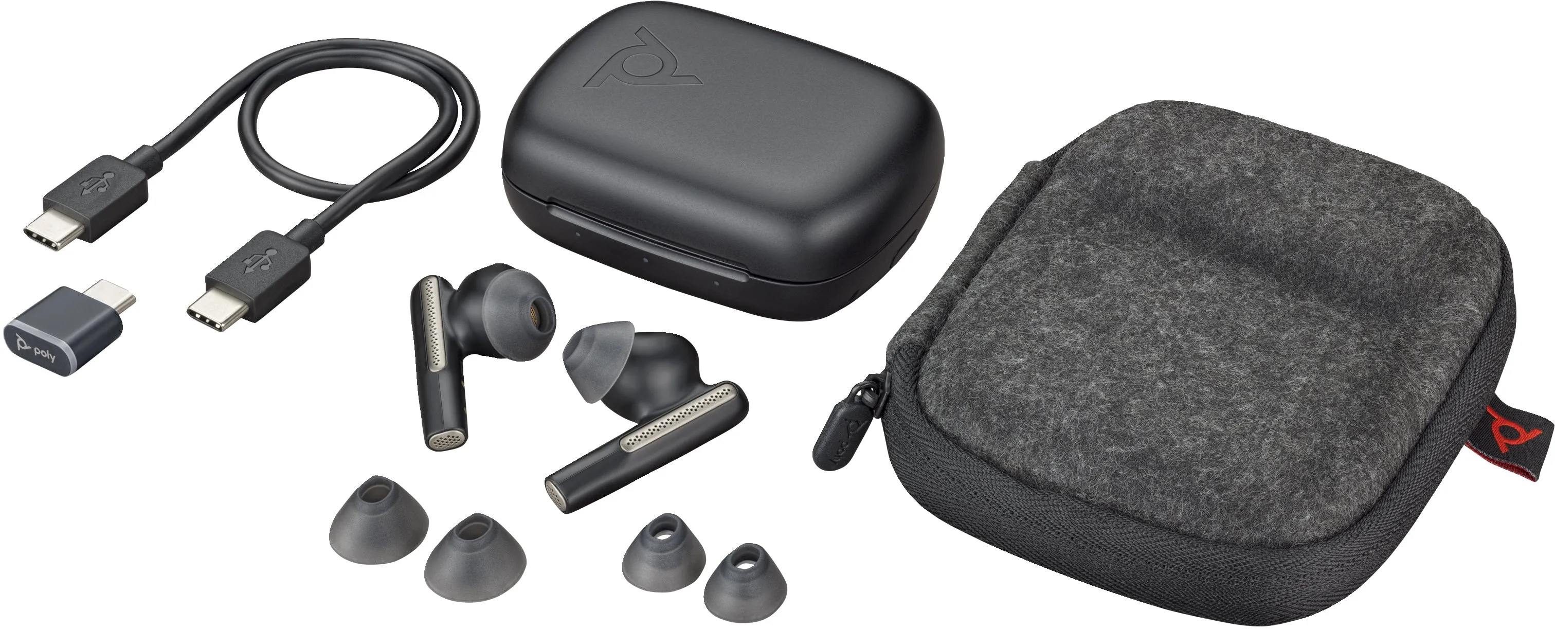 Poly Vfree 60 Blk Earbuds  Bt70