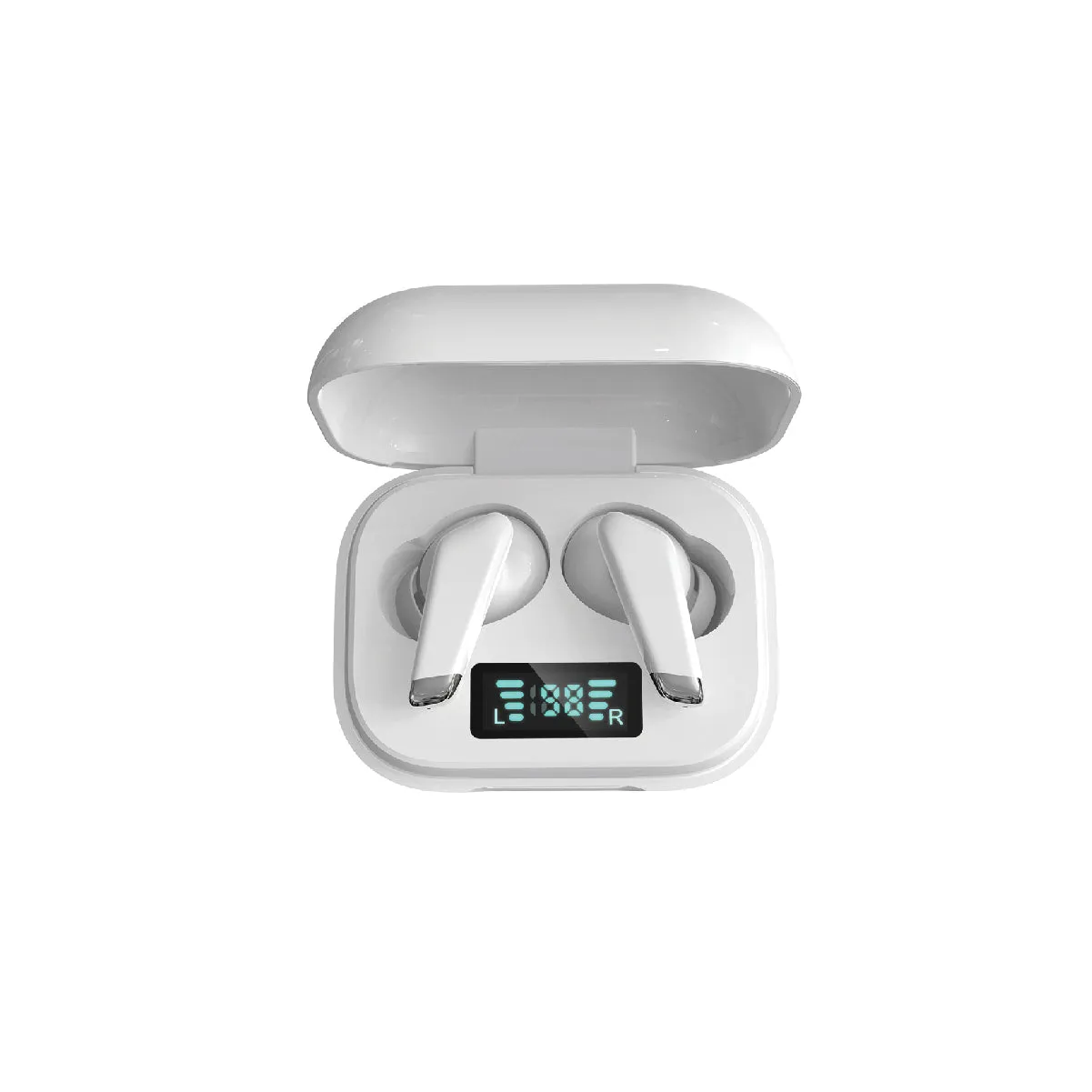 Premium TrueBuds Air True Wireless Earbuds with Charging Case and LED Battery Life Indicator