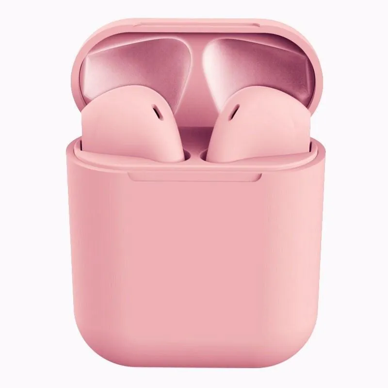 Rubber Matte Wireless Earbuds and Charging Case