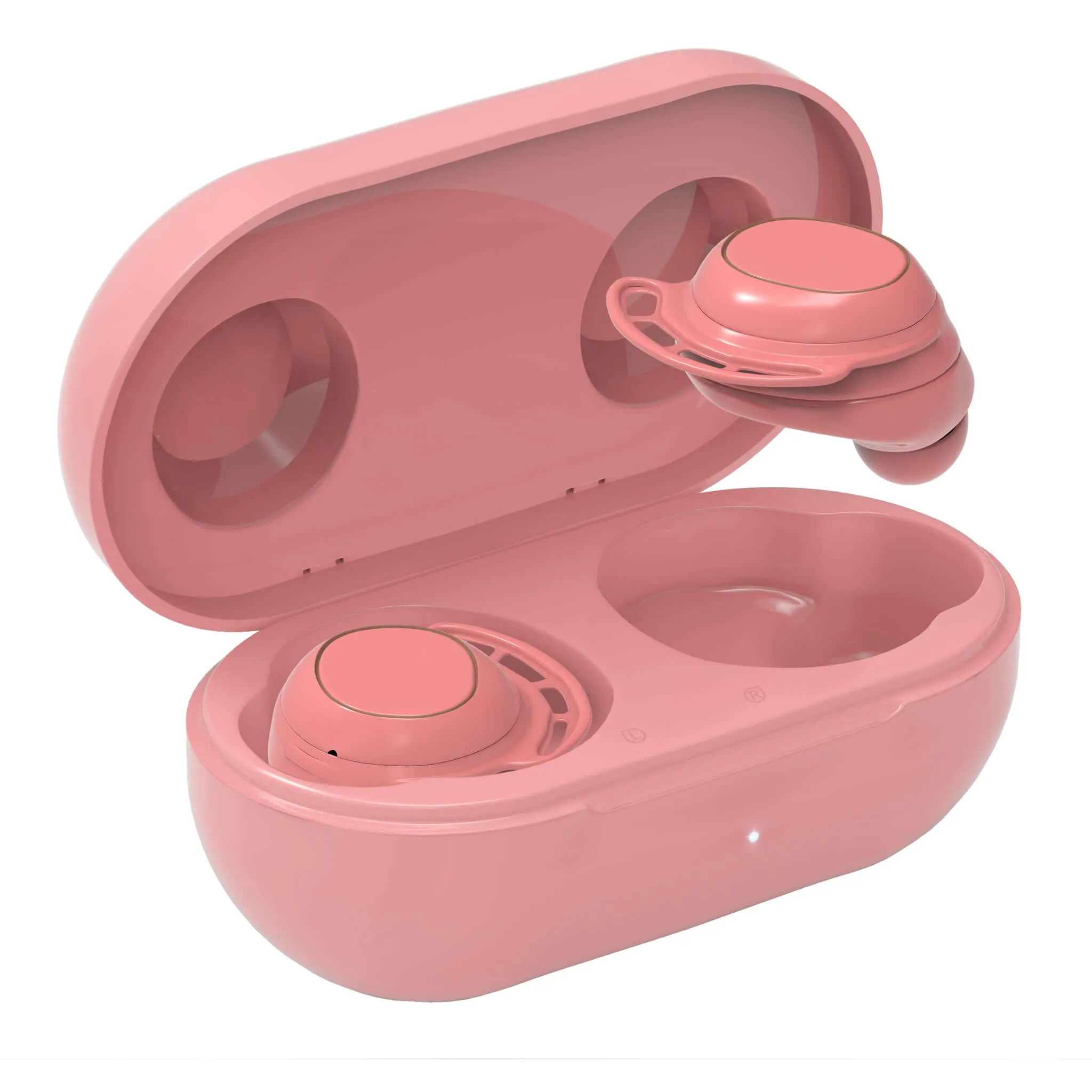 Shedirmuc Wireless Waterproof Bluetooth Earbuds Headphones Pink