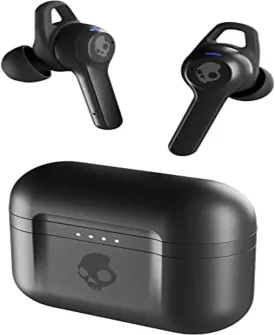 Skullcandy Indy ANC True Wireless In-Ear Bluetooth Earbuds, Active Noise Cancellation, Compatible with Iphone and Android, Charging Case and Mic, Best for Gym, Sports, and Gaming - Black