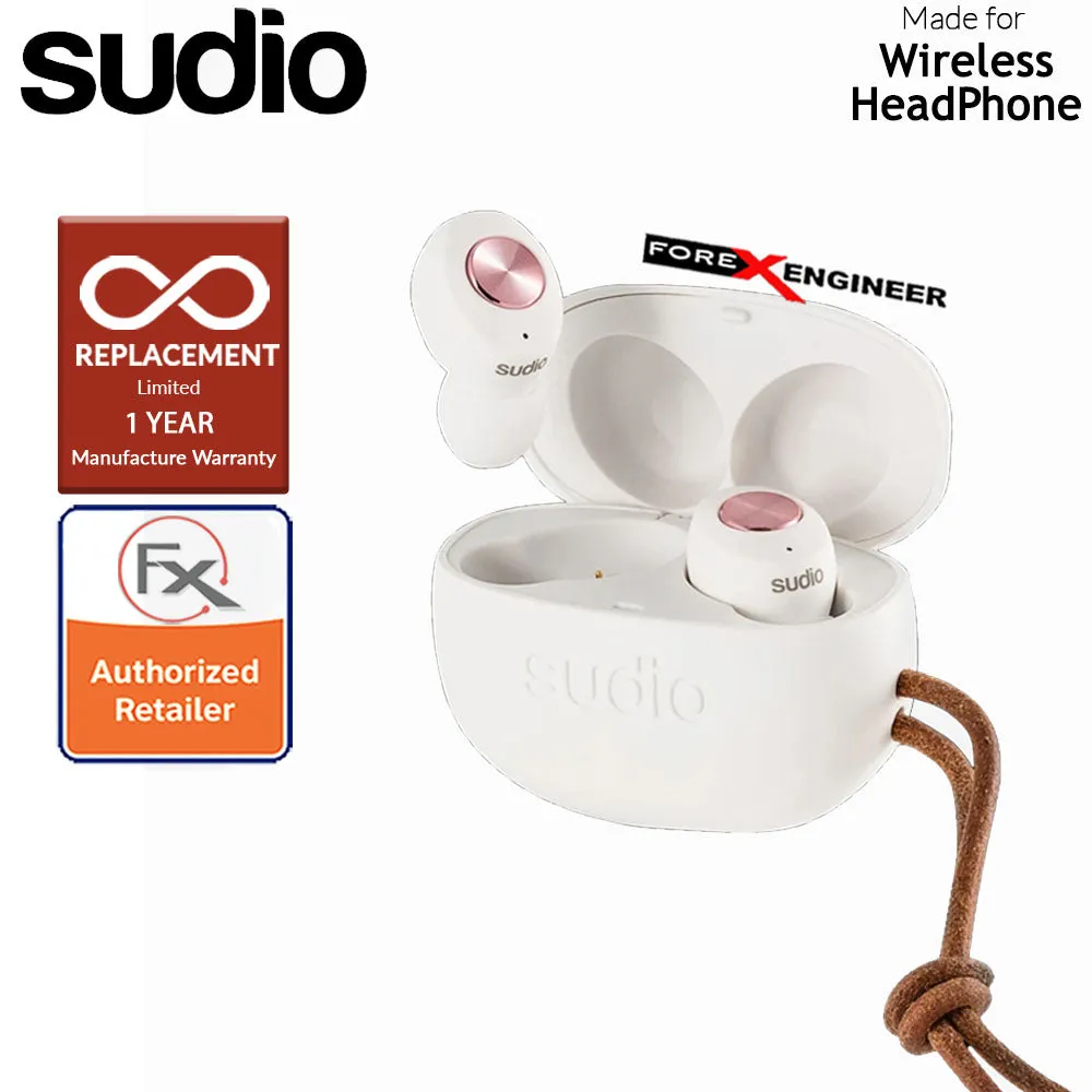 Sudio TOLV True Wireless Earbuds - Instant pairing - White Color ( Barcode : 7350071389904 )